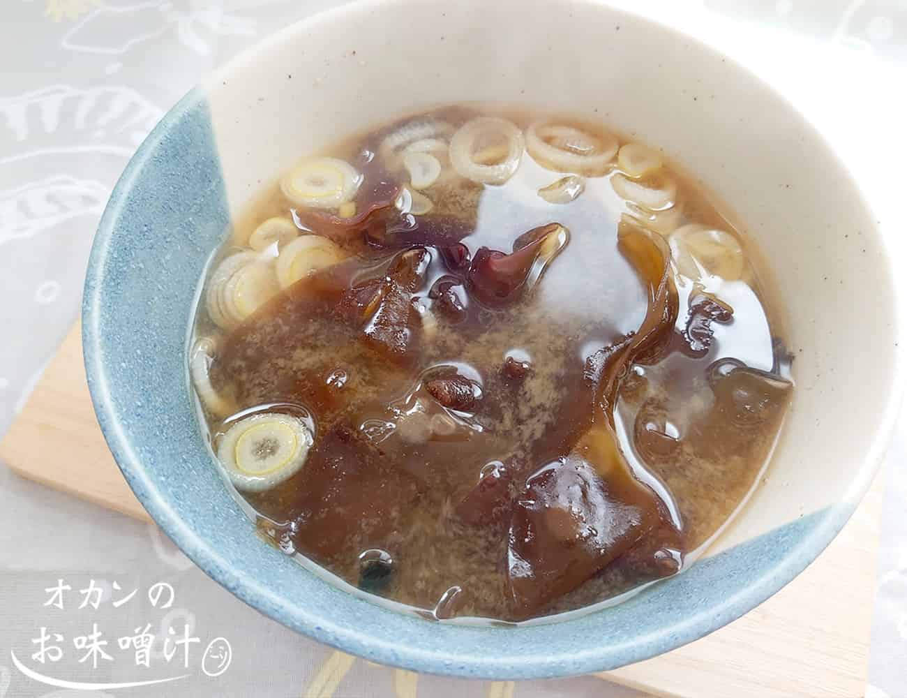 銀杏草（仏の耳）の味噌汁