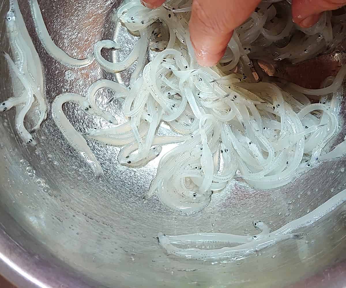 手で混ぜるようにして優しく揉む。