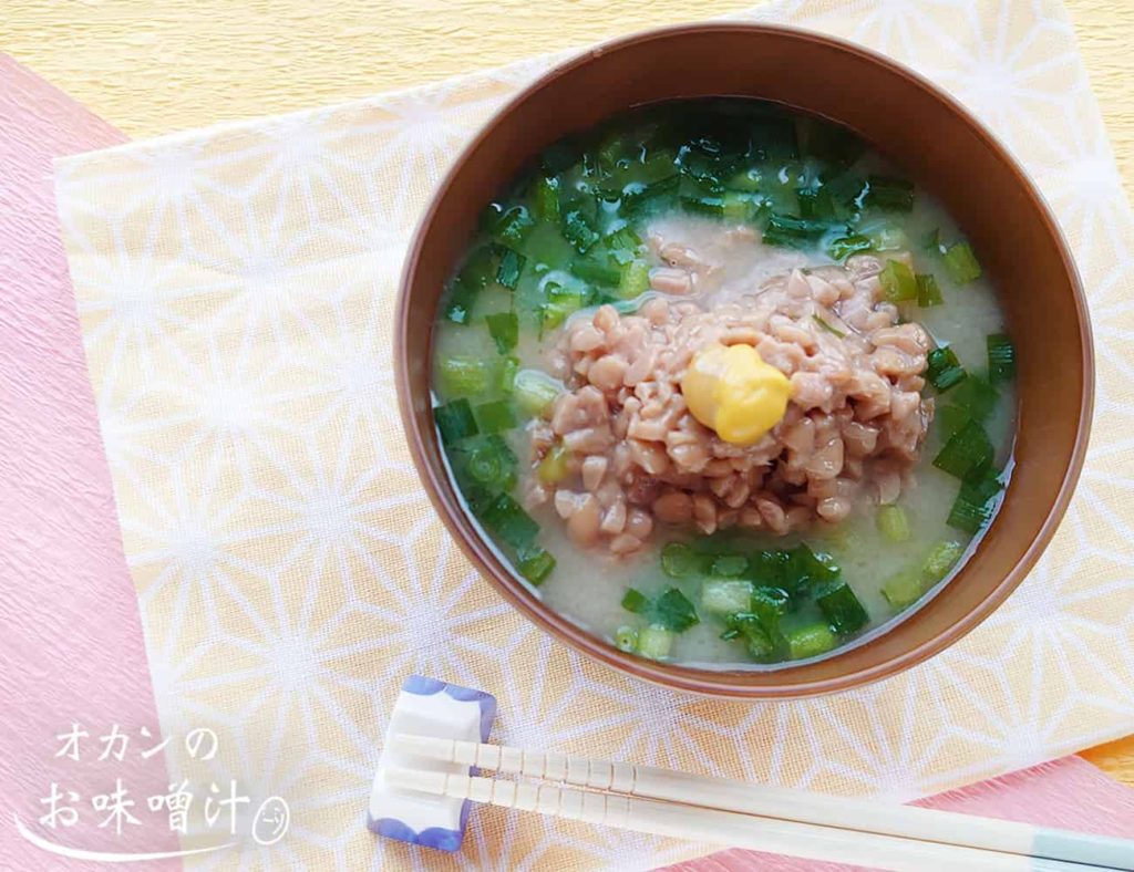納豆の味噌汁